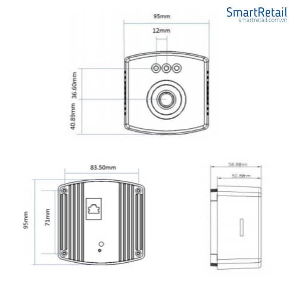 Ảnh 2 của Thiết bị đếm người 2D TD Intelligence | People Counter Camera
