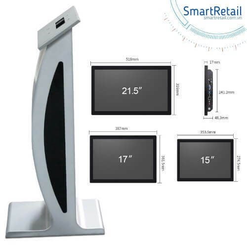 Ảnh 10 của Màn hình cảm ứng chân quỳ 21.5 inch | Màn hình LCD chân quỳ 21.5 inch