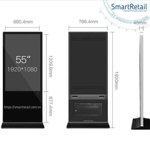 Ảnh 8 của Màn hình quảng cáo chân đứng 32 inches cảm ứng