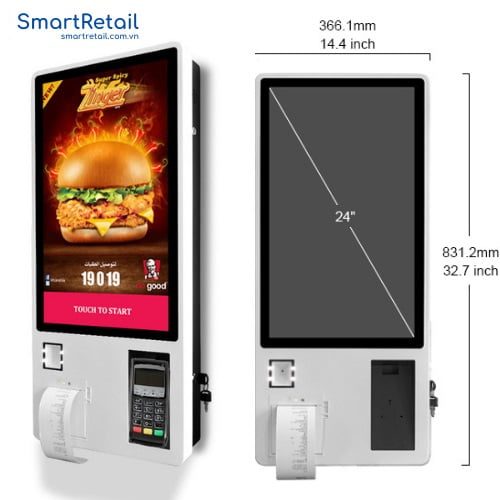 Ảnh 2 của Máy bán hàng 24 Inch | Máy POS bán hàng không tiếp xúc