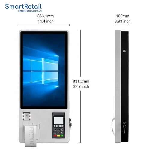 Ảnh 3 của Máy bán hàng 24 Inch | Máy POS bán hàng không tiếp xúc