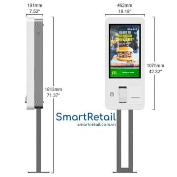 Ảnh 5 của Máy bán hàng tự động 27 Inch - Máy POS bán hàng Self Ordering