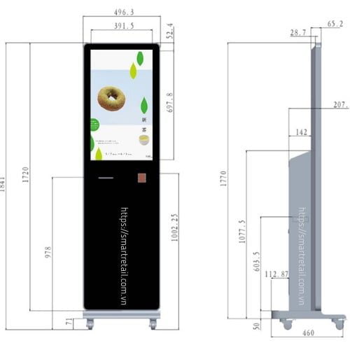 Ảnh 5 của Kiosk bán hàng 32 Inch | Máy bán hàng không tiếp xúc 32 Inch