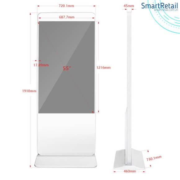 Ảnh 7 của Màn hình quảng cáo chân đứng LCD 55 inch | LCD Digital Standee 55 inch