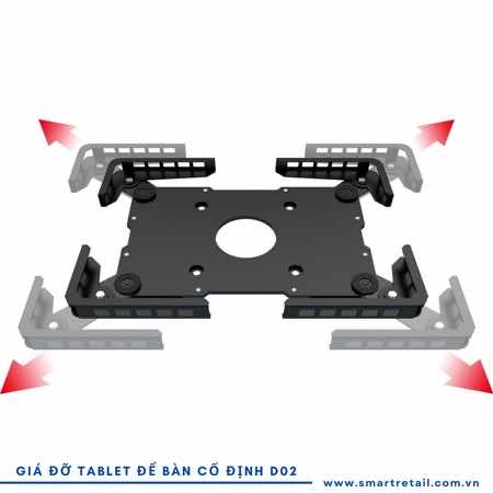 Ảnh 11 của Giá đỡ Tablet để bàn cố định D02 | Giá đỡ máy tính để bàn đa năng D02
