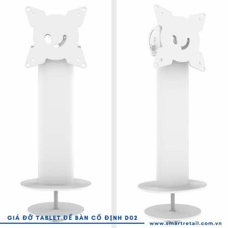 Ảnh 8 của Giá đỡ Tablet để bàn cố định D02 | Giá đỡ máy tính để bàn đa năng D02