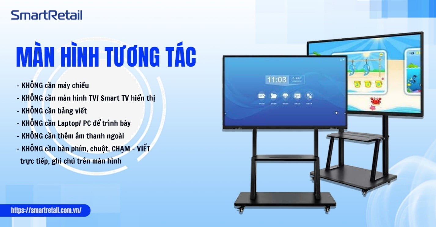 Màn hình tương tác là gì? Ứng dụng của màn hình tương tác
