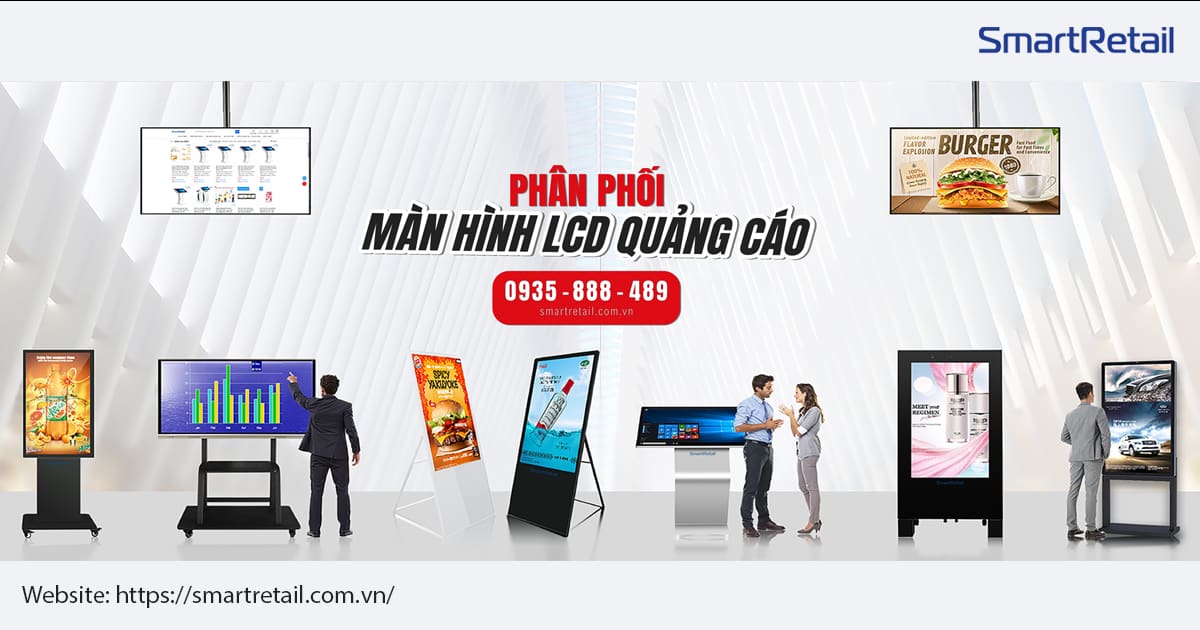 Các sản phẩm màn hình quảng cáo kỹ thuật số của SmartRetail