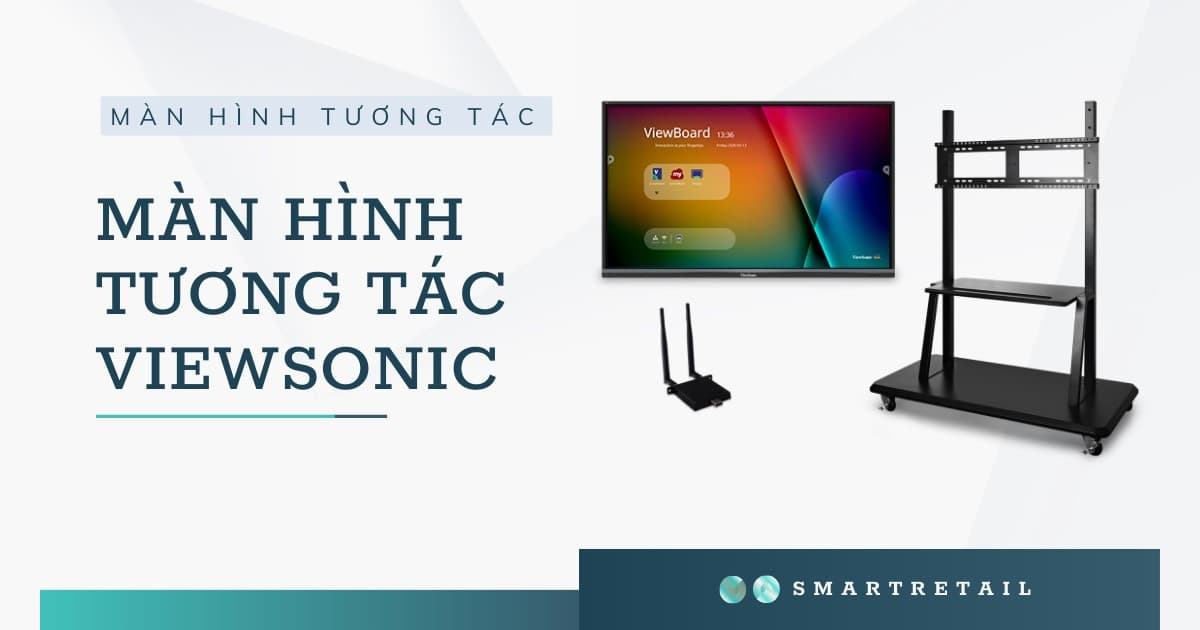 Màn hình tương tác Viewsonic 4K, cảm ứng đa điểm mới nhất
