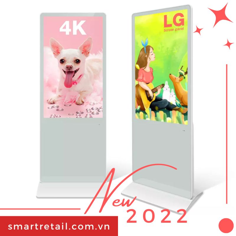 Ảnh 8 của Màn hình quảng cáo chân đứng 50 Inch | Standee điện tử 50" | Màu trắng