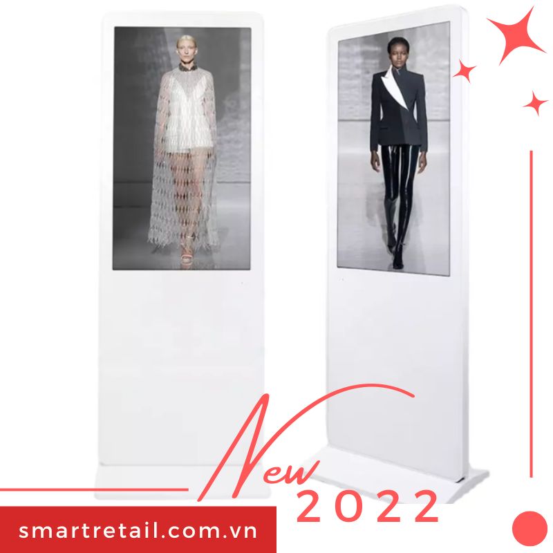 Ảnh 7 của Màn hình quảng cáo chân đứng 50 Inch | Standee điện tử 50" | Màu trắng