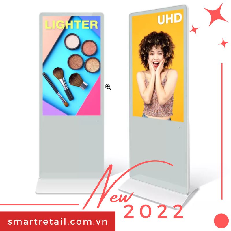 Ảnh 6 của Màn hình quảng cáo chân đứng 50 Inch | Standee điện tử 50" | Màu trắng