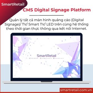 Ảnh 10 của Màn hình quảng cáo chân đứng 55 inch màu trắng | Standee điện tử 55"