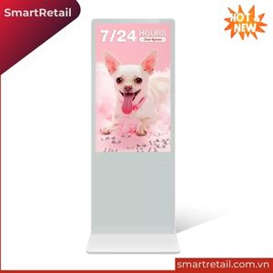 Ảnh 7 của Màn hình quảng cáo chân đứng 55 inch màu trắng | Standee điện tử 55"