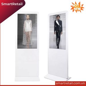 Ảnh 3 của Màn hình quảng cáo chân đứng 55 inch màu trắng | Standee điện tử 55"