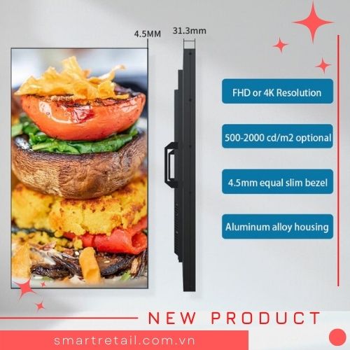 Ảnh 5 của Màn hình quảng cáo viền mỏng 32inch/ Màn hình LCD treo tường viền mỏng