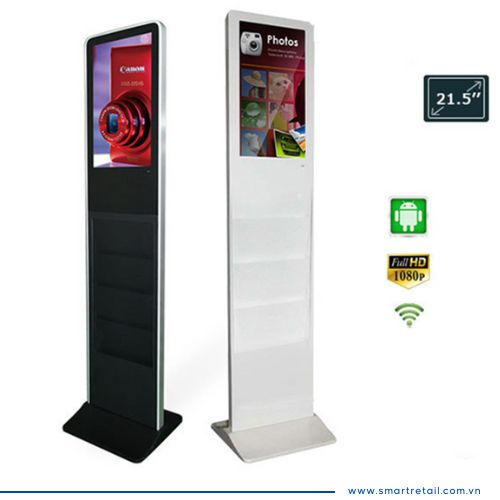 Ảnh 4 của Màn hình quảng cáo chân đứng 22 Inch có 4 hộc đựng Brochure