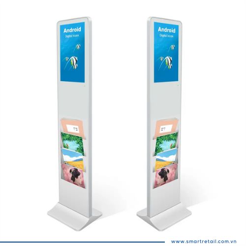 Ảnh 2 của Màn hình quảng cáo chân đứng 22 Inch có 4 hộc đựng Brochure