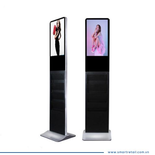 Ảnh 5 của Màn hình quảng cáo chân đứng 22 Inch có 4 hộc đựng Brochure