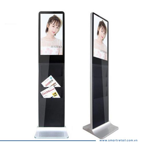 Ảnh 3 của Màn hình quảng cáo chân đứng 22 Inch có 4 hộc đựng Brochure