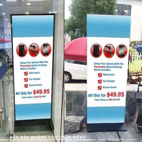 Ảnh 7 của Hộp đèn quảng cáo chân đứng LS18 - Kích thước 80x180 (cm)