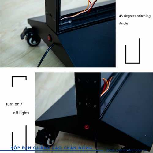 Ảnh 3 của Hộp đèn quảng cáo chân đứng LS18 - Kích thước 80x180 (cm)