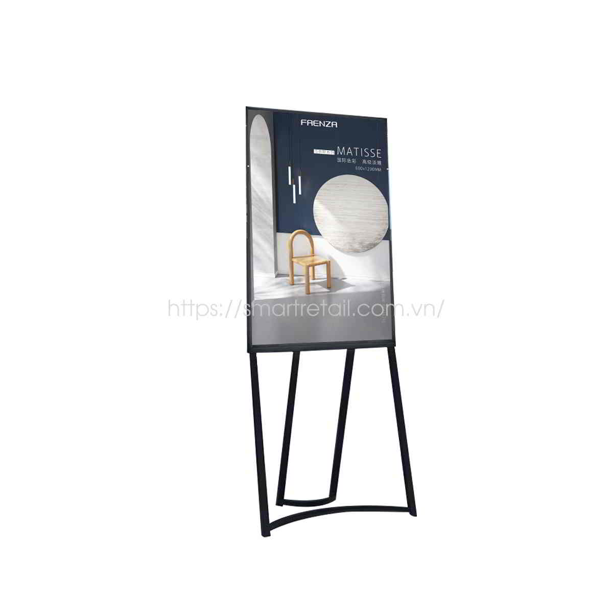 Hộp đèn Led siêu mỏng chân đứng chữ A LA69 dễ dàng tháo lắp