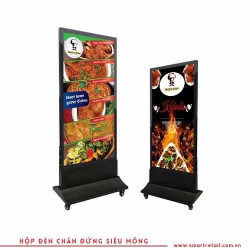 Ảnh 2 của Hộp đèn chân đứng siêu mỏng ngoài trời LF616 Kích thước 60×160 (cm)