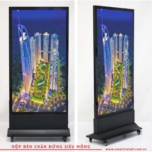 Ảnh 5 của Hộp đèn chân đứng siêu mỏng ngoài trời LF616 Kích thước 60×160 (cm)