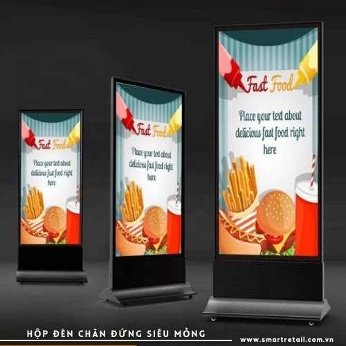 Ảnh 6 của Hộp đèn chân đứng siêu mỏng ngoài trời LF616 Kích thước 60×160 (cm)