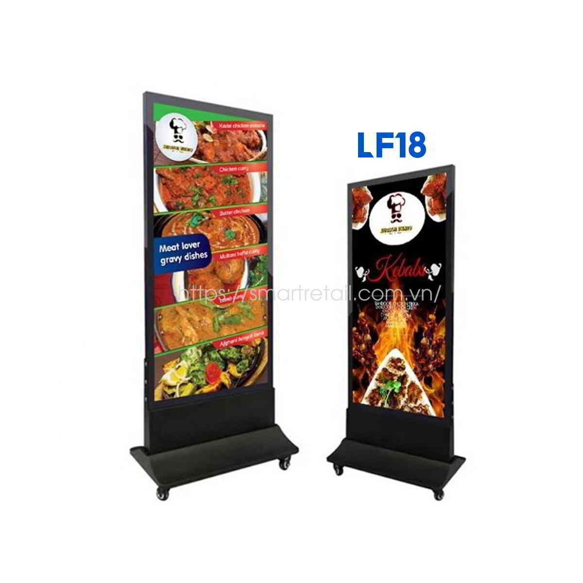 Hộp đèn quảng cáo ngoài trời chân đứng LF818/ Kích thước 80x180 (cm)