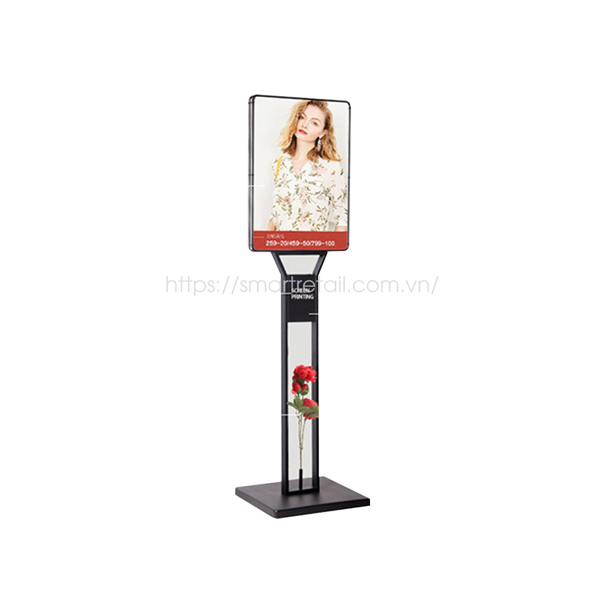 Hộp đèn quảng cáo chân đứng A3 | Hộp đèn LED siêu mỏng A3 chân đứng