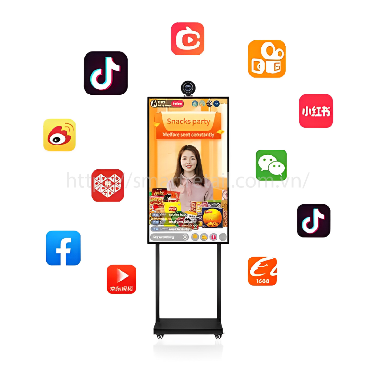 Ảnh 11 của Màn hình quảng cáo | Màn hình chân đứng 1000 nits 43 inch