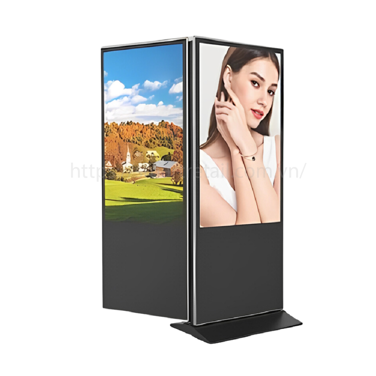 Ảnh 10 của Màn Hình Quảng Cáo | Màn Hình Chân Đứng Hai Mặt 50 inch