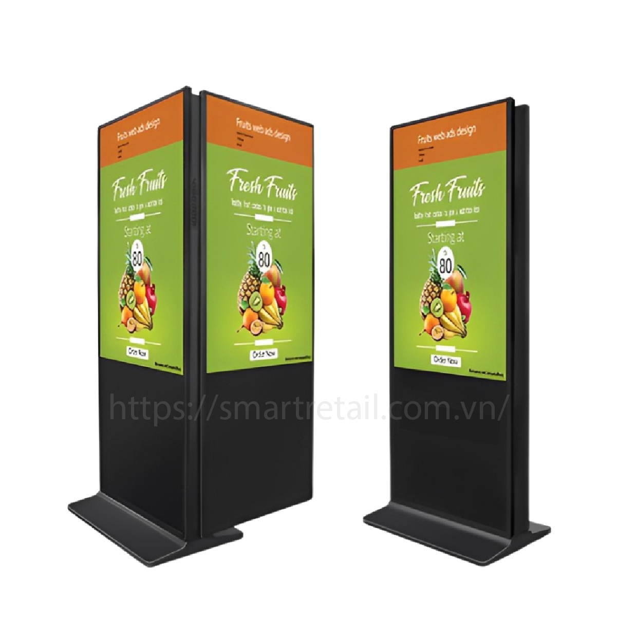 Ảnh 6 của Màn Hình Quảng Cáo | Màn Hình Chân Đứng Hai Mặt 50 inch