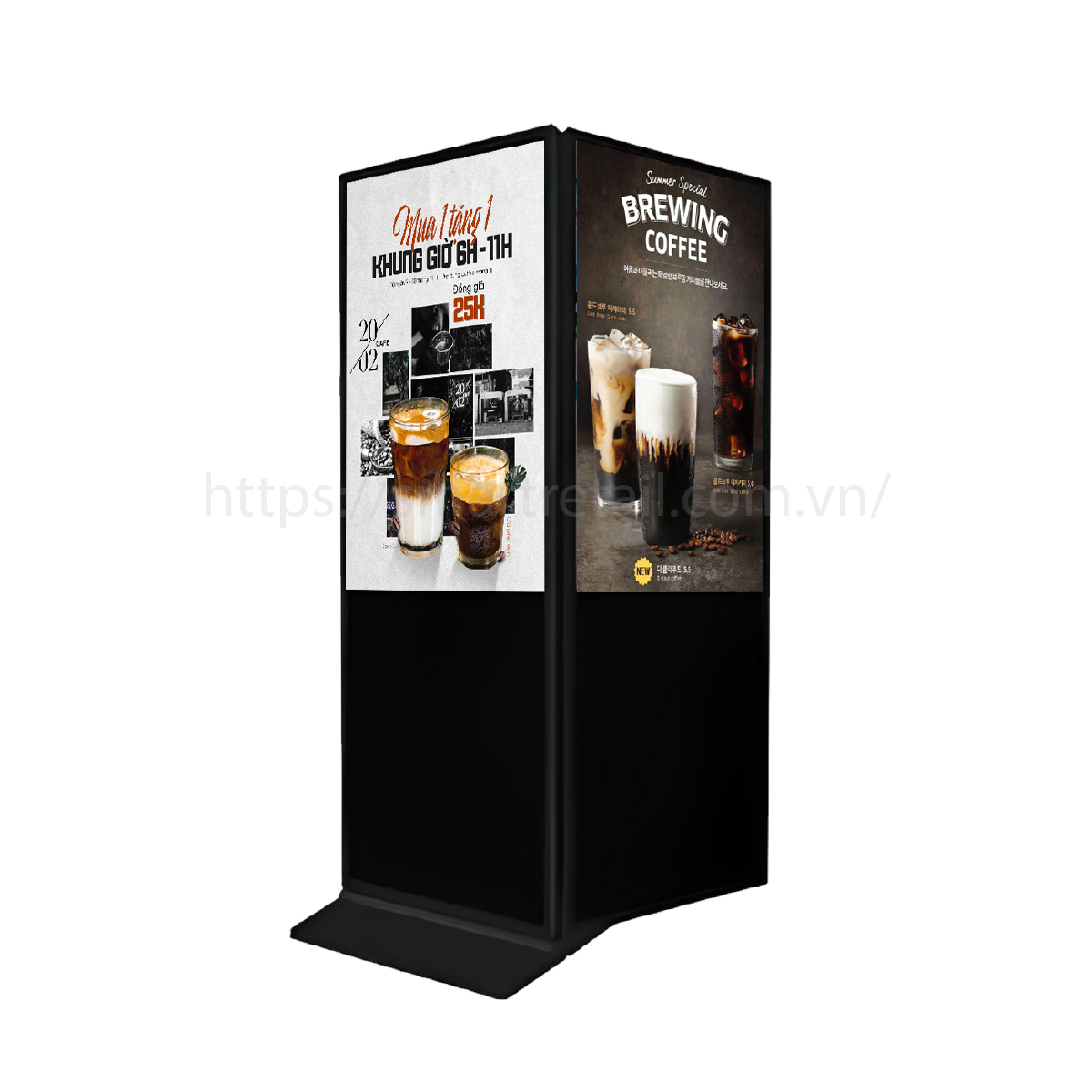 Ảnh 5 của Màn Hình Quảng Cáo | Màn Hình Chân Đứng Hai Mặt 50 inch