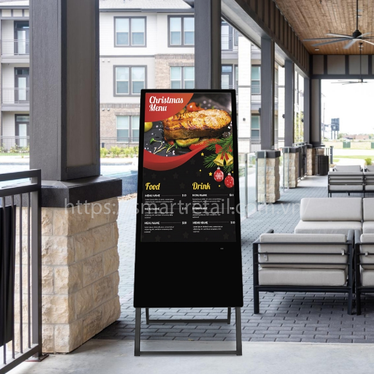 Ảnh 9 của Màn hình quảng cáo | Màn hình chân đứng chữ A 43 inch