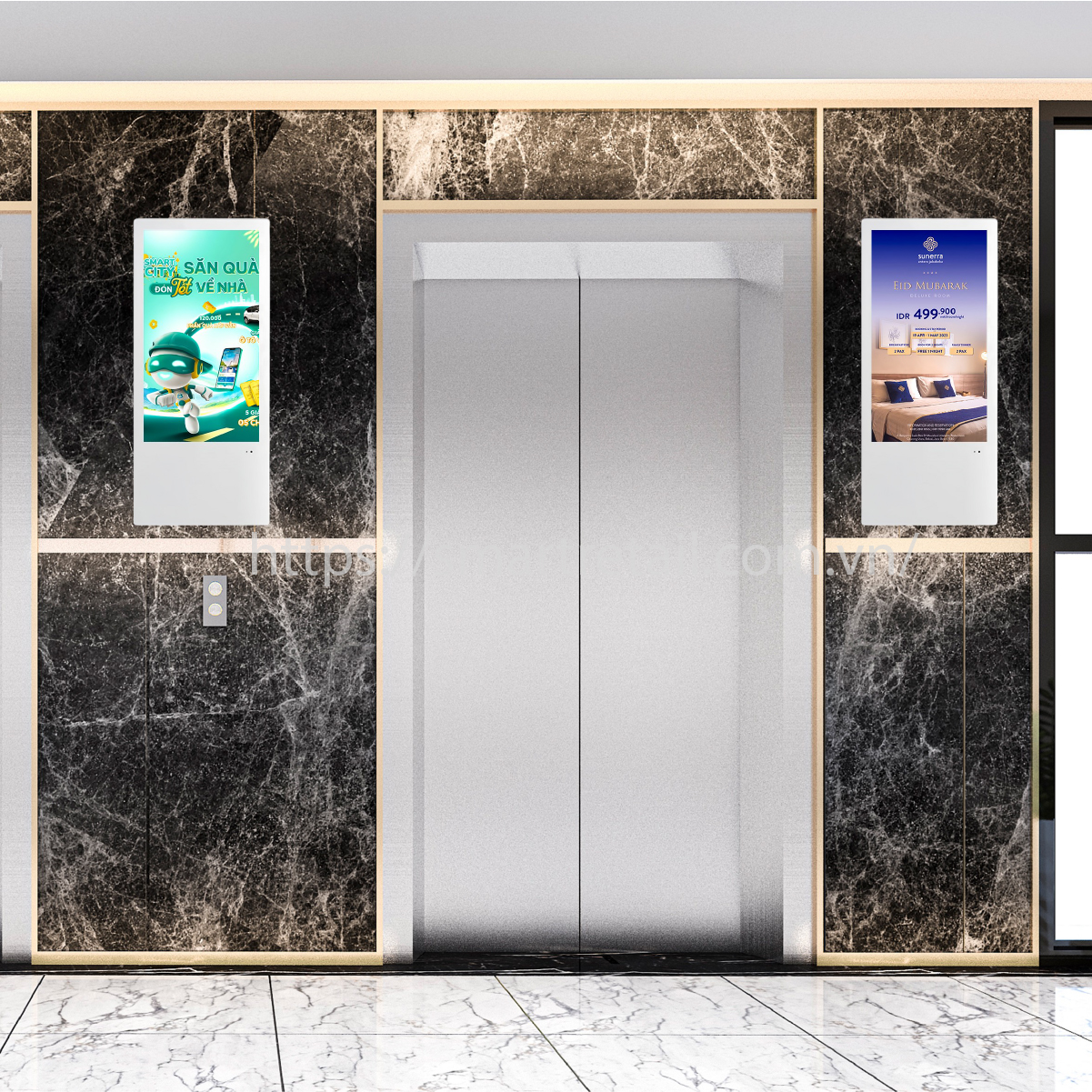 Ảnh 4 của Màn Hình Quảng Cáo | Màn Hình Thang Máy Elevator 18.5 inch