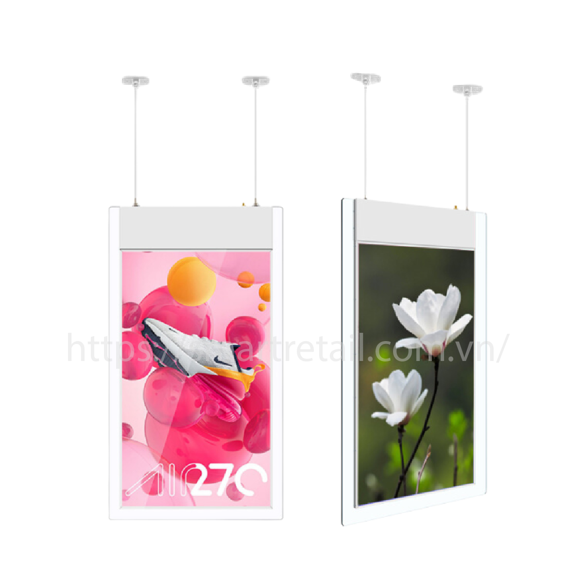 Ảnh 5 của Màn Hình Quảng Cáo Treo Trần 43 Inch | Màn Hình 2 Mặt Độc Lập
