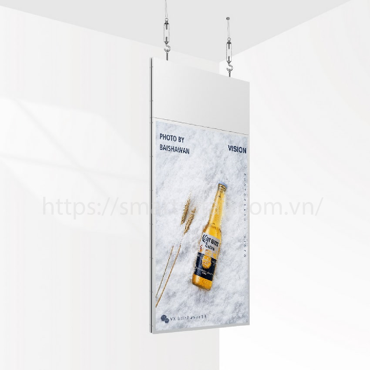Ảnh 13 của Màn Hình Quảng Cáo Treo Trần 43 Inch | Màn Hình 2 Mặt Độc Lập