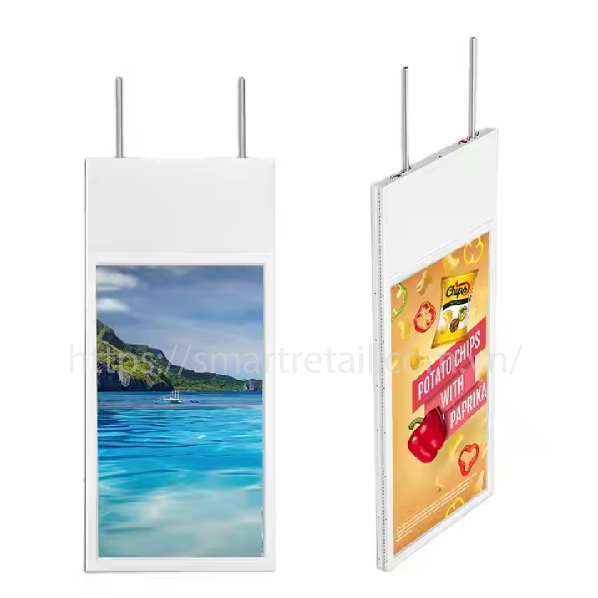 Ảnh 11 của Màn Hình Quảng Cáo Treo Trần 43 Inch | Màn Hình 2 Mặt Độc Lập