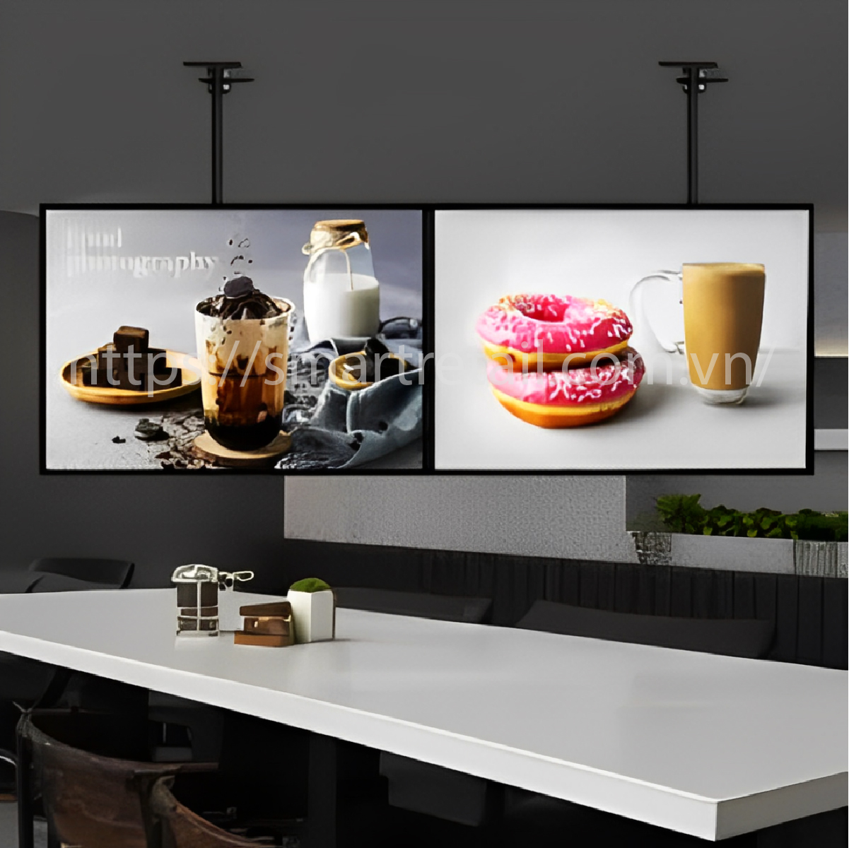 Ảnh 5 của Màn hình quảng cáo Digital Menu Board/ Màn hình 32 Inch viền 10mm