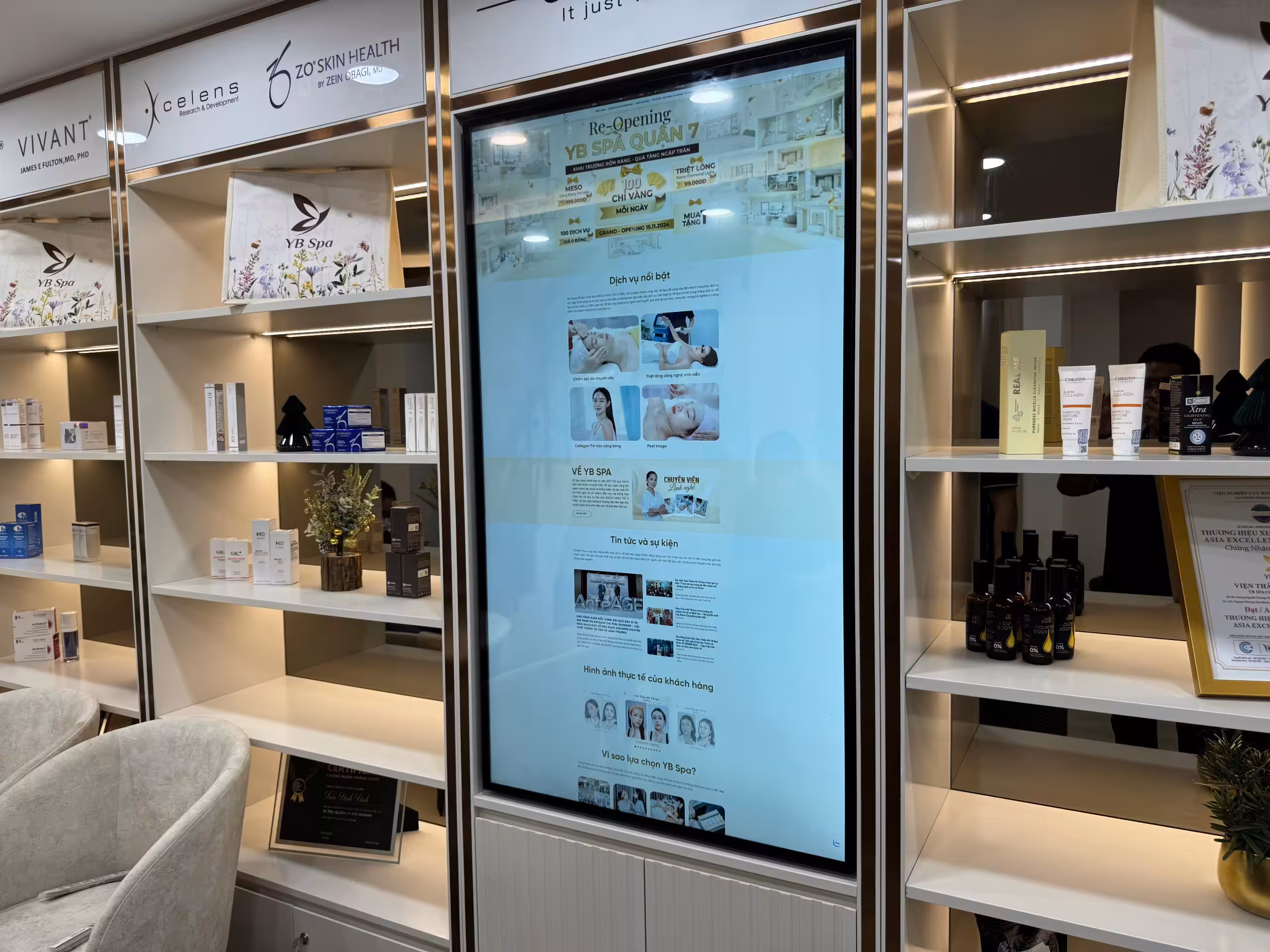 Ảnh 15 của Màn hình quảng cáo Digital Menu Board/ Màn hình 65inch viền 10mm