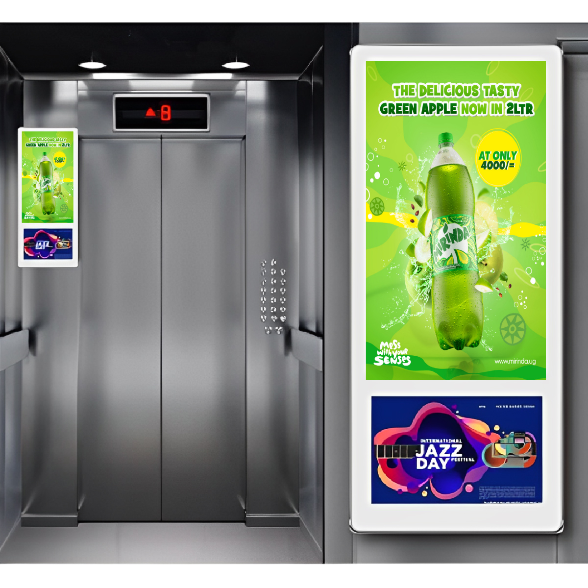 Ảnh 3 của Màn hình quảng cáo thang máy hai màn - Elevator