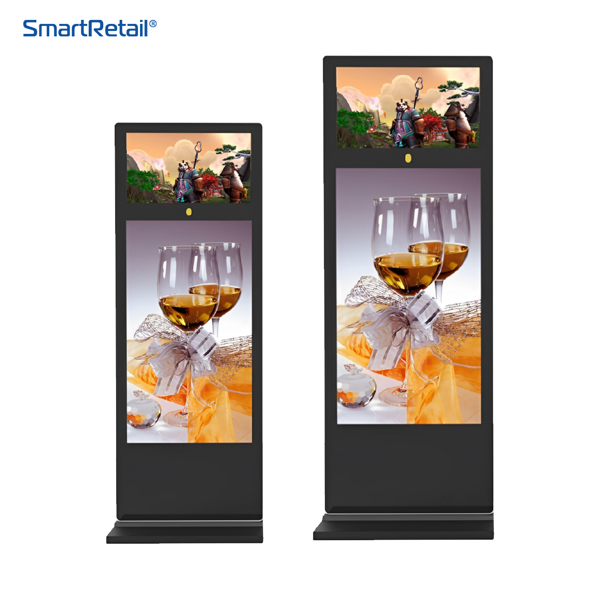 Ảnh 8 của Màn hình quảng cáo chân đứng loại 2 màn hình 43 Inch & 22 Inch