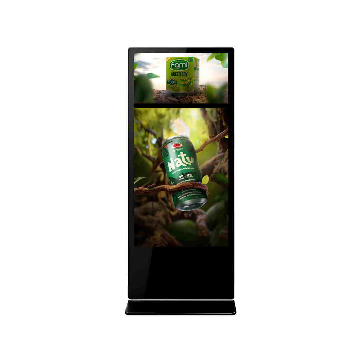 Màn hình quảng cáo chân đứng loại 2 màn hình 50 inch và 27 inch
