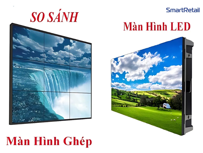 So sánh màn hình led và màn hình ghép chi tiết