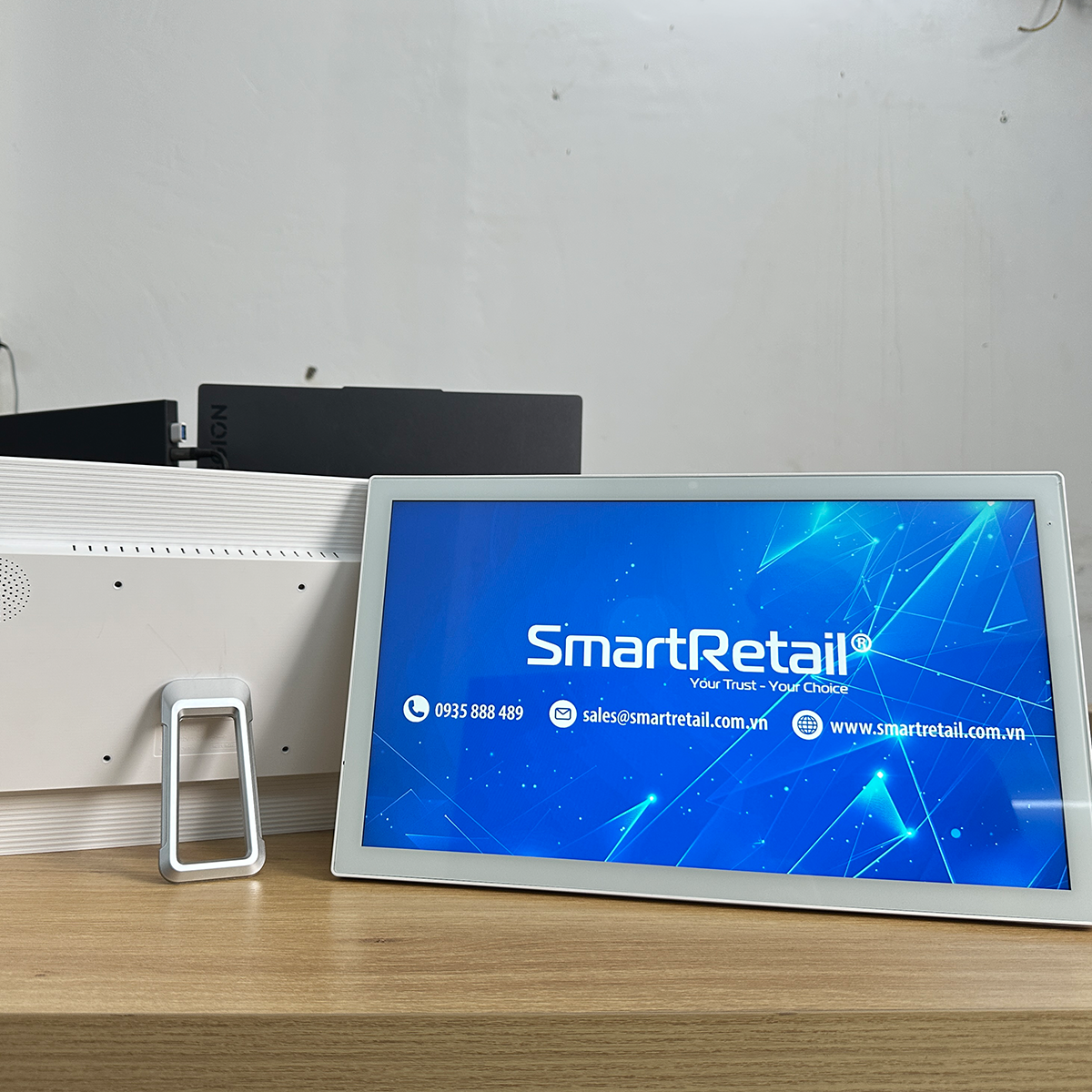 Ảnh 3 của Màn Hình Cảm Ứng Để Bàn Treo Tường 15.6 Inch | Android Tablet RK3566