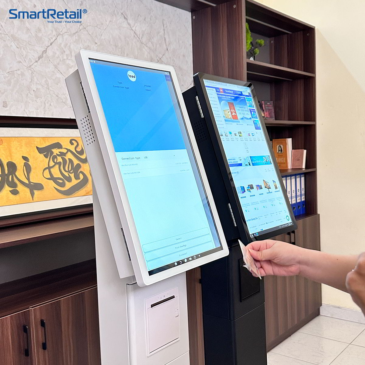 Ảnh 4 của Kiosk tự phục vụ đọc CCCD gắn chip thế hệ mới 21.5 inch