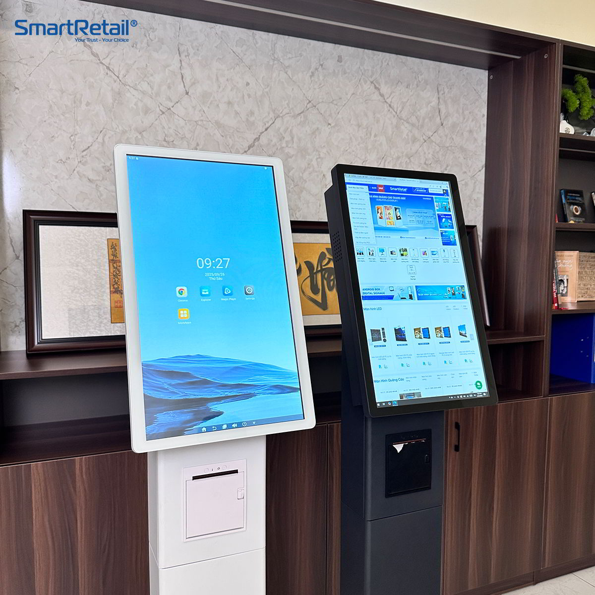Ảnh 3 của Máy Kiosk tự phục vụ đọc CCCD gắn chip | SmartID Kiosk 21.5 inch